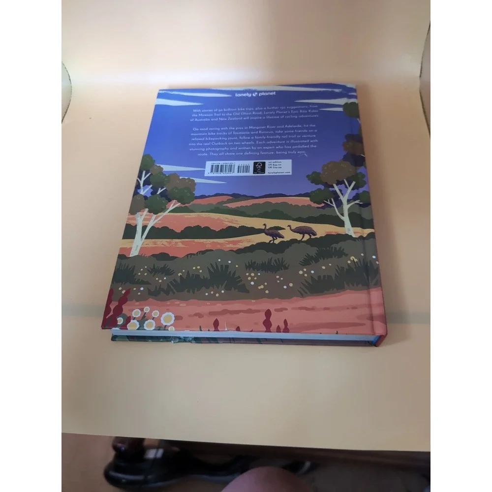 New Book Damaged Cover lonely Planet Epic Bike Rides of Australia and New Zealan